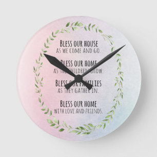 Blessings for your home and family round clock
