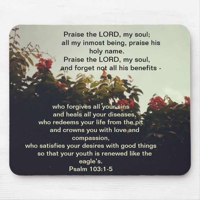 Blessings from our God - Bible Scripture Mousepad (Front)