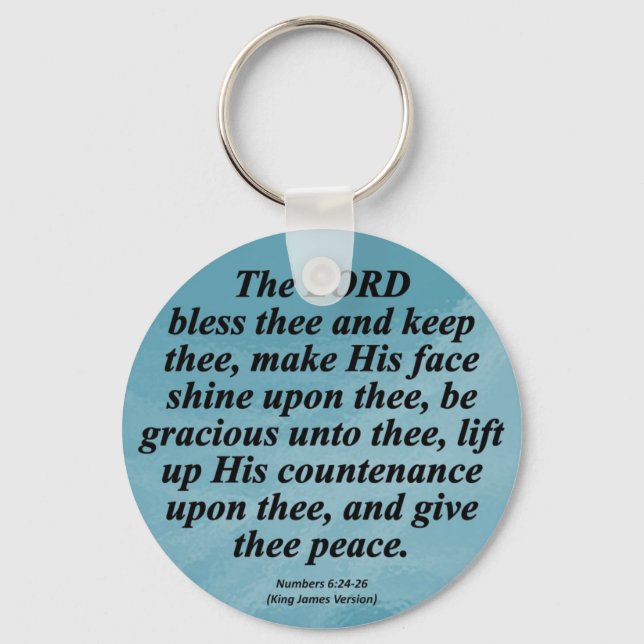 Blessings Numbers 6-24 Condensed Keychain (Front)
