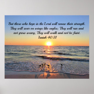 Blessings of God with this Awe Inspiring Isaiah 40 Poster