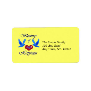 "Blessings of Happiness" Label