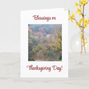 Blessings on Thanksgiving Day, Card