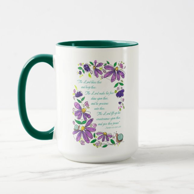 Blessings Scripture Numbers 6:24-26 Mug (Left)