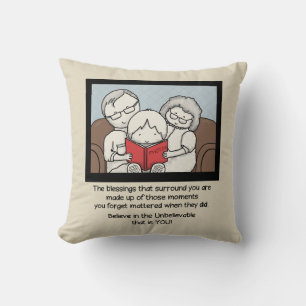 Blessings Surround You Throw Pillow