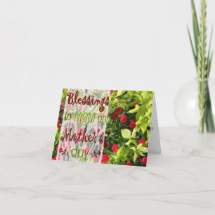 Blessings to Mom on Mother's Day Card