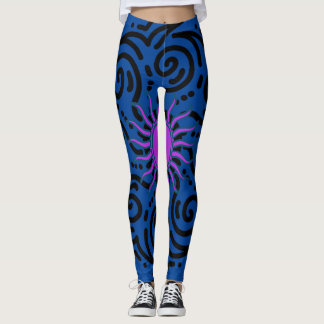 BLESSINGS WITH SUNNY STRECH  BLUE  LEGGINGS