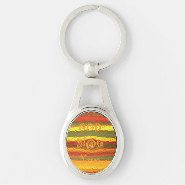 Blessings Your Way cutest art graphic design Keychain (Front)
