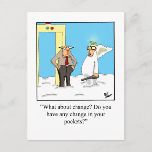 Blessures amusantes et Humour de la foi Carte post