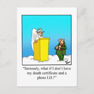 Blessures amusantes et Humour de la foi Carte post