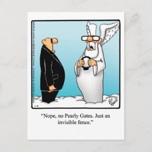 Blessures amusantes et Humour de la foi Carte post