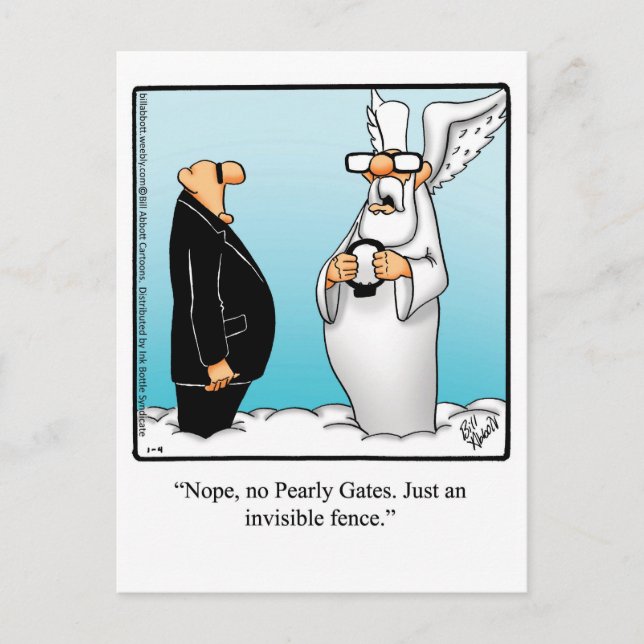 Blessures amusantes et Humour de la foi Carte post (Devant)