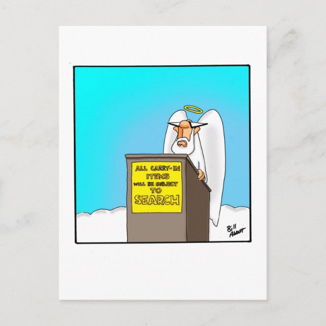 Blessures amusantes et Humour de la foi Carte post (Devant)