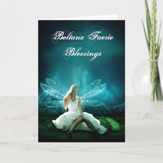 Blessures de Féerie de Beltane Carte de voeux Paga (Devant)