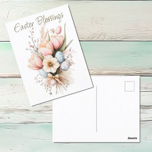 Blessures de Pâques Tulip Boquet de vacances Carte