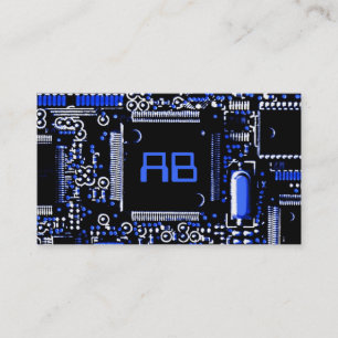 Bleu 2' de circuit bleu de carte de visite de