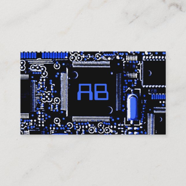 Bleu 2' de circuit bleu de carte de visite de (Devant)