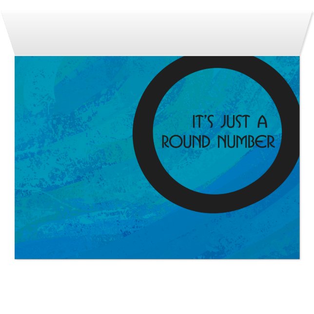 Bleu 60 Décennie Anniversaire (Intérieur Horizontal (Bas))