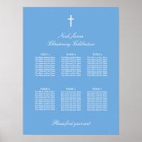 Bleu 6 Tableau Christening Poster