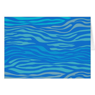 Bleu Abstrait Zèbre