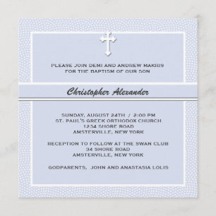 Bleu aimé - invitation religieuse