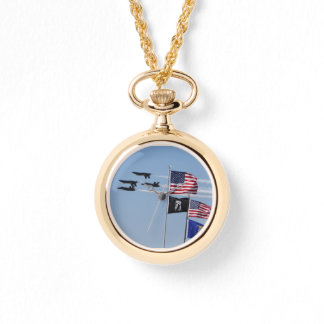 Bleu Angles Montre et drapeaux