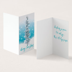 bleu arctique gelé argenté brillant à feuillage pe