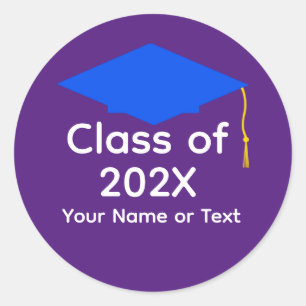 Bleu Bac de graduation #1-5 Stickers