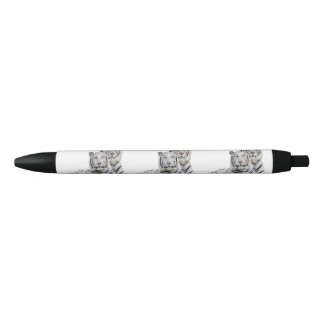 Bleu Beau stylo tigre blanc