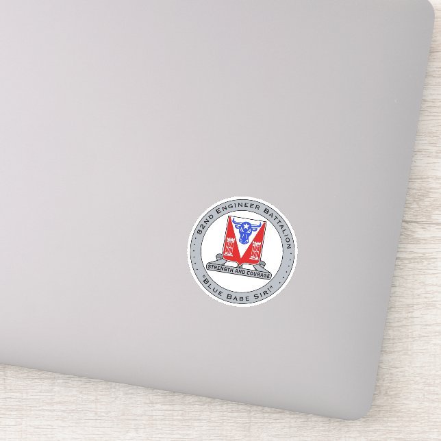 Bleu Bébé Vinyl Sticker (Détail)