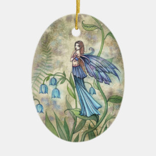 Bleu Bell Fleur Ornement Fairy