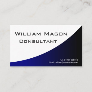 Bleu Blanc Courbé, Carte de visite professionnel