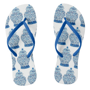 Bleu Blanc Ginger Jar Thongs tongs tongs