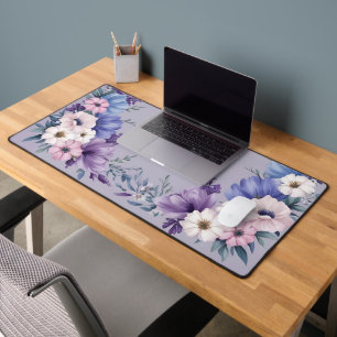 Bleu, blanc, rose et pourpre délicats fleurs estiv