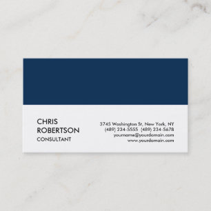 Bleu Bleu Bleu Unique Carte de visite attrayant