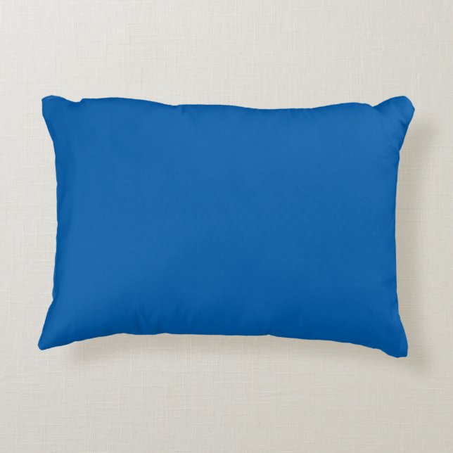 Bleu bleu ciel clair couleur uni coussin (Dos)