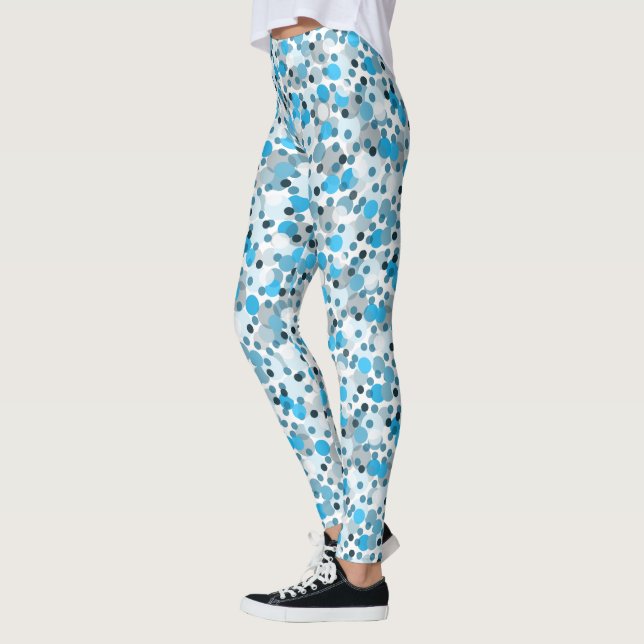 Bleu Bubble d'été femmes Leggings (Gauche)