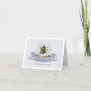 bleu carte de remerciements Nutcracker anniversair