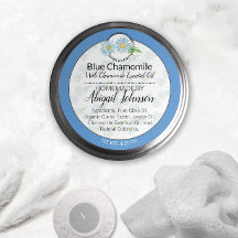 Bleu Chamomile artisanal Étiquette cadeau Artiste