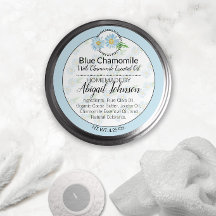 Bleu Chamomile artisanal Étiquette cadeau Artiste