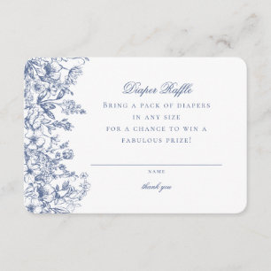 Bleu Chinoiserie Refroidissement Invitation Insert