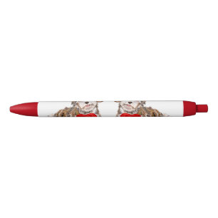 Bleu Chiot avec cadeau de coeur pour votre stylo amour
