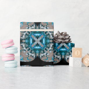 Bleu Christmas Elegant Designer Wrapping Paper
