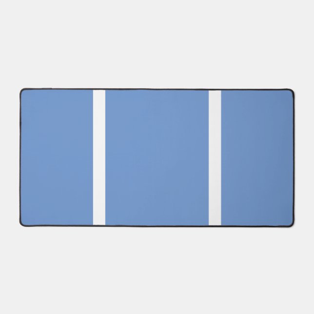 Bleu clair amusant Deux bandes verticales blanches (Recto)