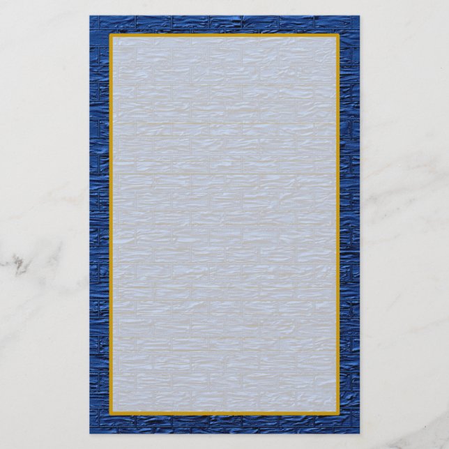 Bleu clair Brick fine lin papeterie (Devant)