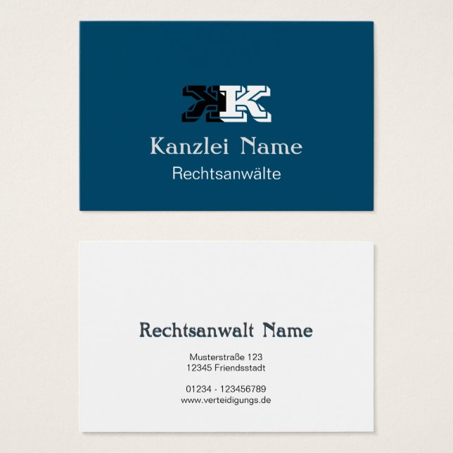 Bleu classique  (Devant & derrière)