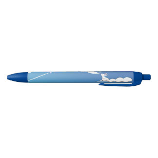 Bleu Cloud contemplant le stylo Bunny Sky