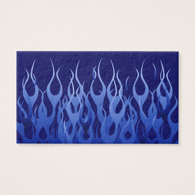 Bleu cool sur Blue Racing Flames décorative (Devant)