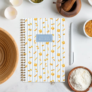 Bleu Côtiers Cahier de Recettes Personnalisé de