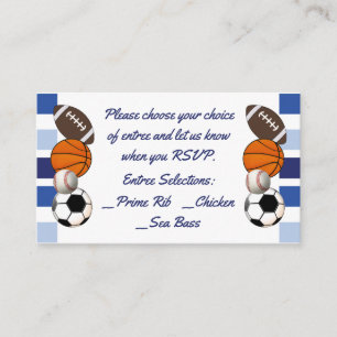 Bleu Couleur Bloc Sports Menu Insertion