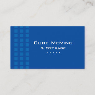Bleu de boîte de carte de visite de stockage